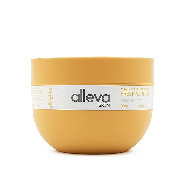 Manteiga hidratante corporal fresh vanilla - Alleva
