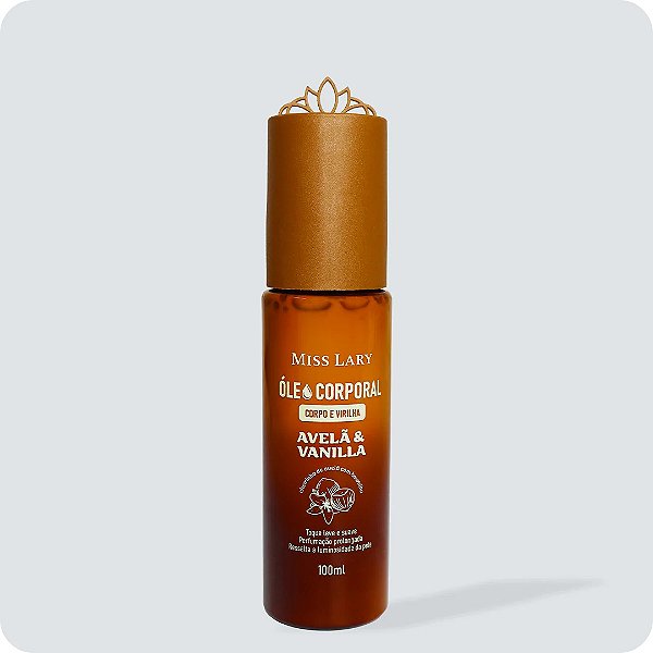 Óleo corporal avelã & vanilla - Miss Lary