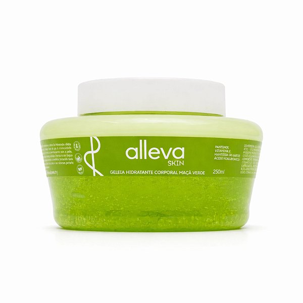 Geleia hidratante corporal maçã verde - Alleva