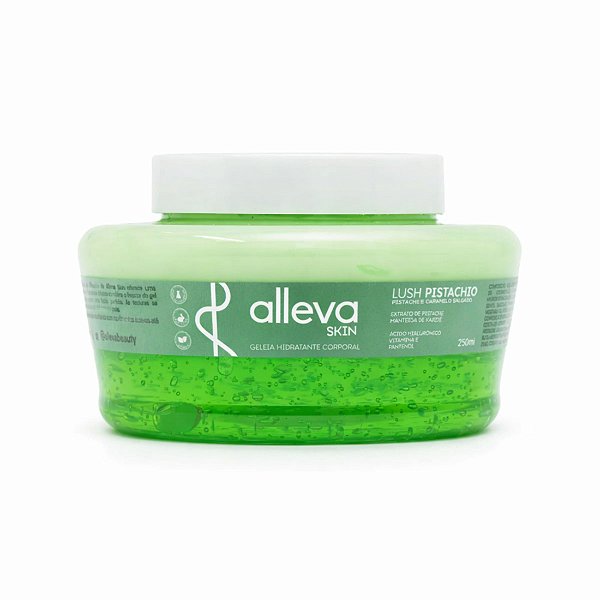 Geleia hidratante corporal pistachio e caramelo salgado - Alleva