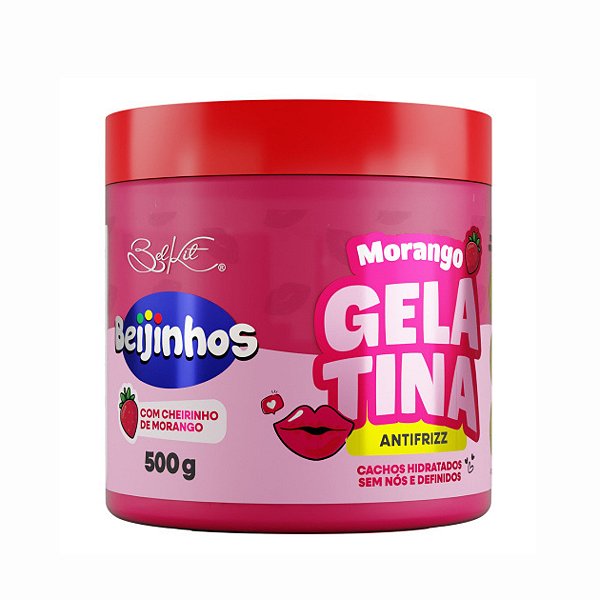 Gelatina capilar definição beijinhos morango 500g - Belkit