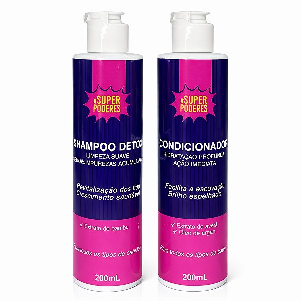 Kit shampoo e condicionador hidratação profunda - Superpoderes