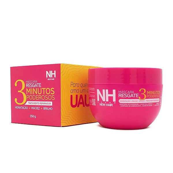 Mascara resgate 3 minutos poderosos 250g - New Hair