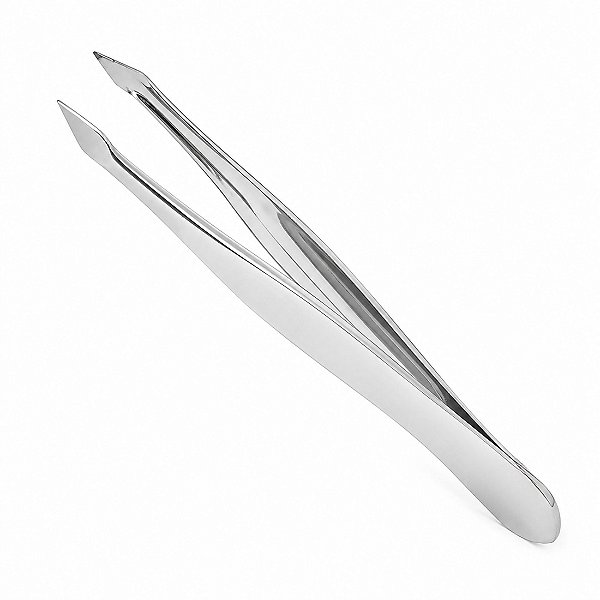 Pinça para sobrancelha ponta triangular