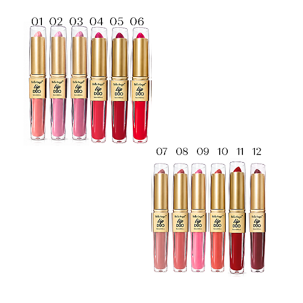 Lip duo batom e batom líquido  - Belle angel