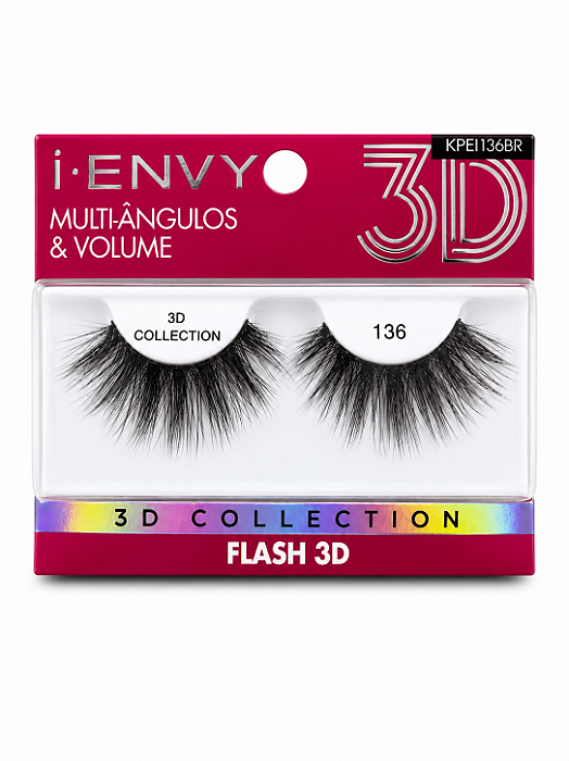 Cilios postiços 3D Multi-Ângulos