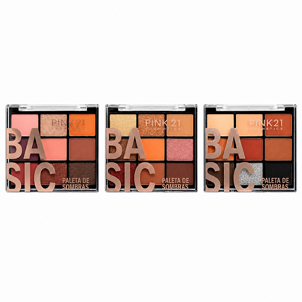 Paleta e sombras basic - PINK21