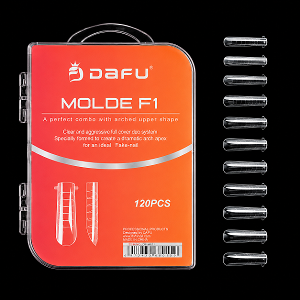 Molde Nail tips profissional quadrada contém 120 peças - Dafu