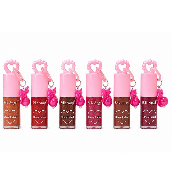 Lip gloss com chaveiro lacinho - Belle Angel