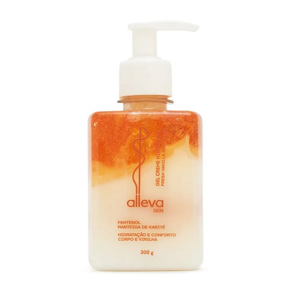 Gel hidratante fresh vanilla e creme 300g - Alleva