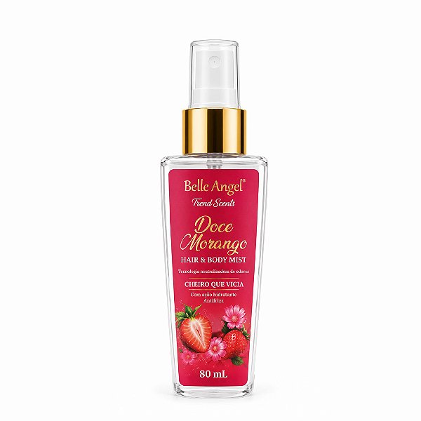 Hair & body mist doce morango - Belle Angel