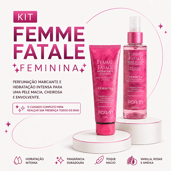 Kit Femme Fatale Feminina - Porán