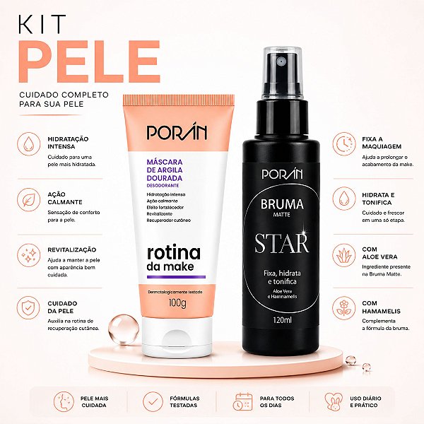 Kit pele cuidado + finalização - Porán