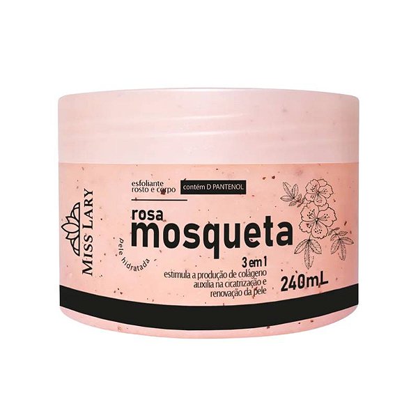 Esfoliante corpo e rosto Rosa mosqueta  - Miss Lary