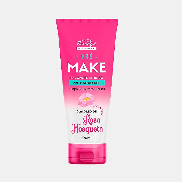 Sabonete liquído pré make rosa mosqueta - Face beaultiful