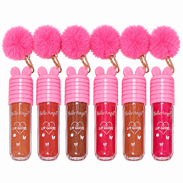 Lip gloss labial pompom - Belle Angel