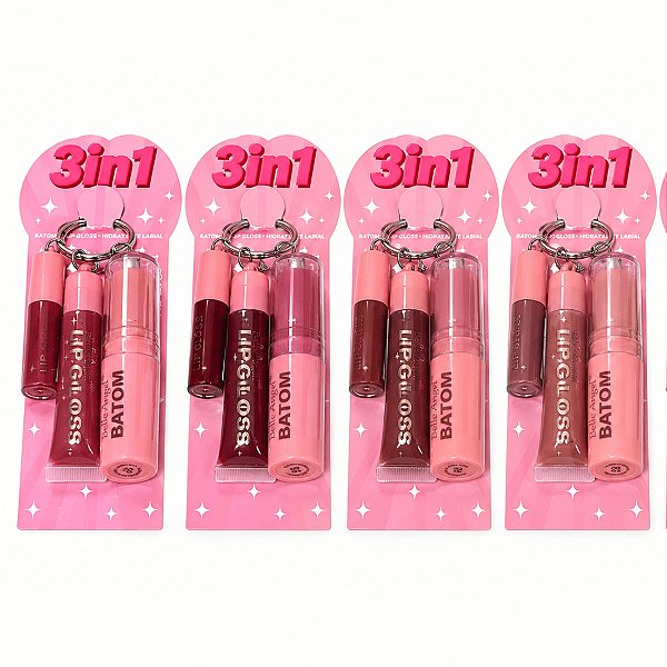 Batom, lip gloss e shimmer lips - Belle angel