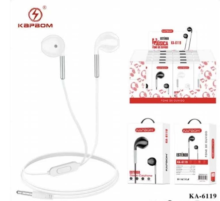 Fone De Ouvido Com Fio Ka-6119