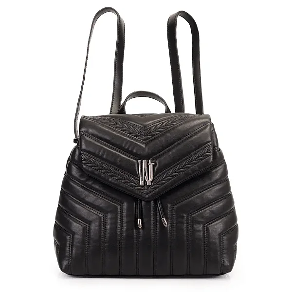Mochila Média em Matelassê com Tampa WJ 45897