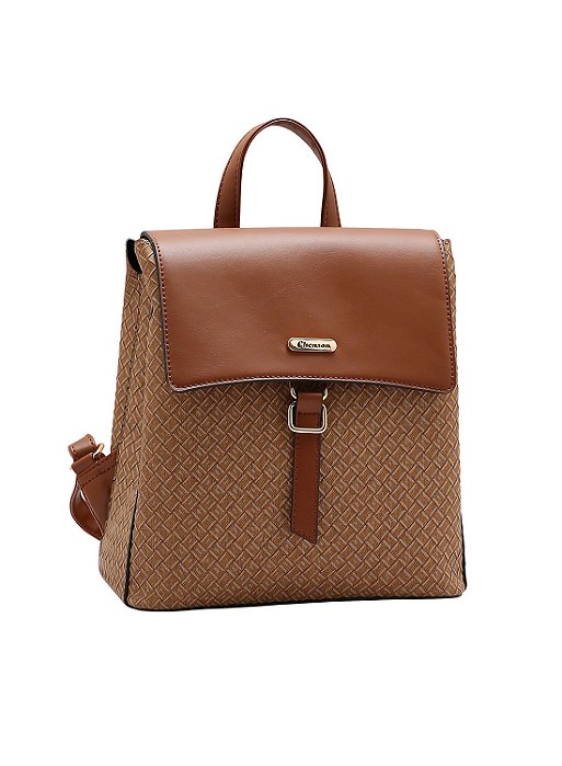 MOCHILA DE PU 8485324-4-2025 CAFE  Ean :7898762668049