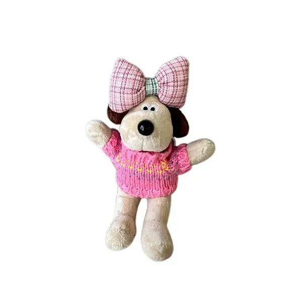 Chaveiro Cachorrinha Laço Rosa