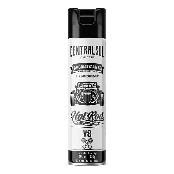 Aromatizante Automotivo Aerossol Centralsul Hot Rod V8 400ml