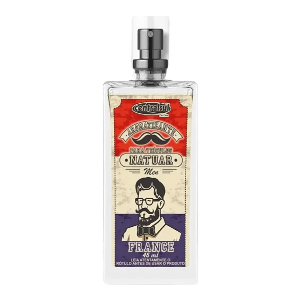 Aromatizante Automotivo Centralsul Natuar Men France Spray 45ml