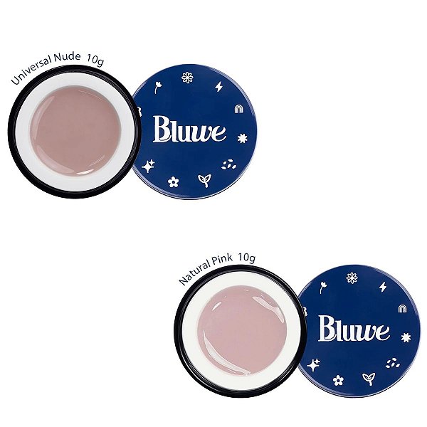 Gel Bluwe Natural Pink + Universal Nude 10g Bluwe