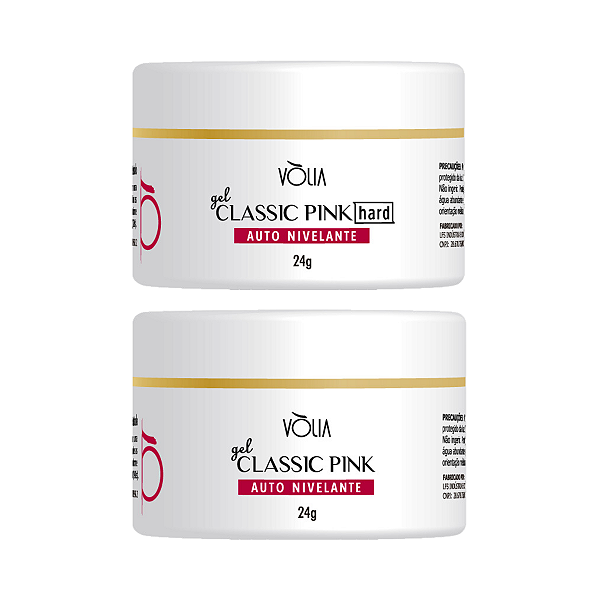Gel Volia Classic Pink Hard + Gel Volia Classic Pink 24g