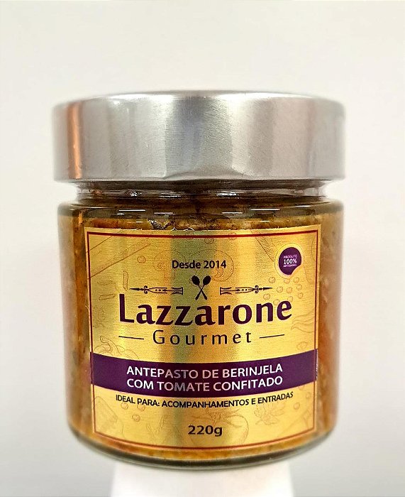 Antepasto de Berinjela com Tomate Confitado 220g