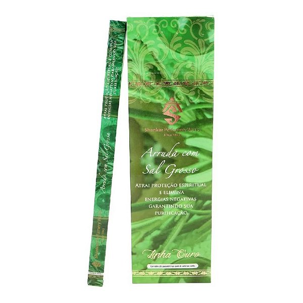 Incenso Indiano Shankar Caixa com 25 packs- ARRUDA E SAL GROSSO