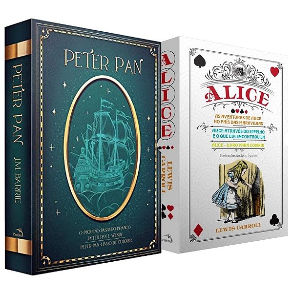 Combo Box Peter Pan + Box Alice - 6 livros + brindes