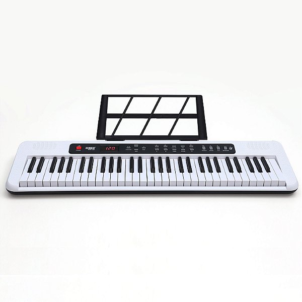 Teclado Musical Kobe KB-150 Branco 5/8 61 Teclas Com Fonte