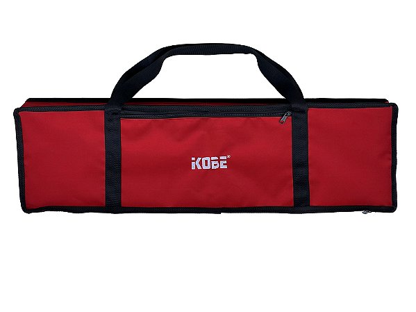 Capa de Transporte Teclado Musical KOBE KB-300 Nylon 600 Vermelha