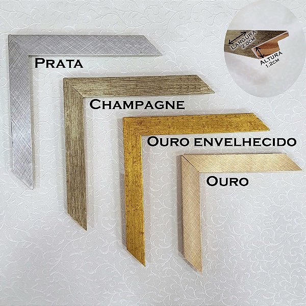 Moldura Lisa Básica Brilho