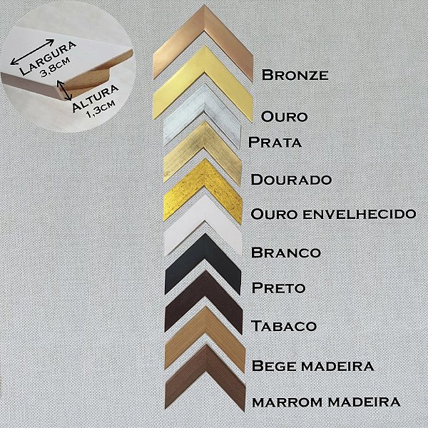 Moldura Lisa Intermediária