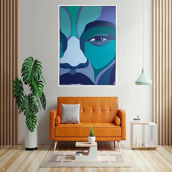Quadro Pintura Rosto