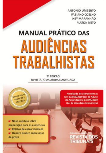 Livro Manual Prático das Audiências Trabalhistas