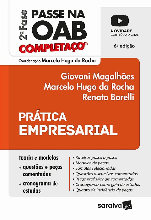 Livro Pratica Empresarial - Completaco - Passe Na Oab 2 Fase Fgv - Magalhaes