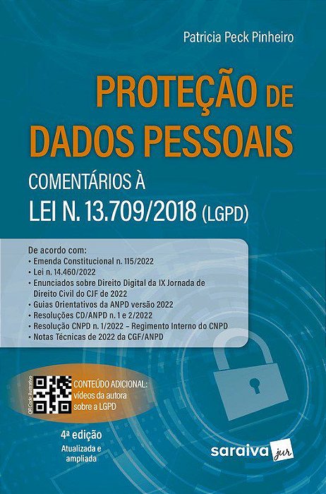 Livro Protecao De Dados Pessoais: Comentarios A Lei N. 13709/2018 (lgpd) - Pinheiro
