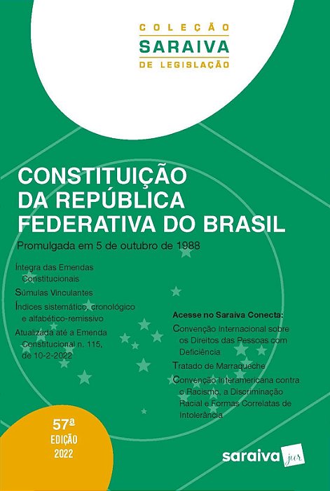 Livro Constituicao da Republica Federativa do Brasil - Saraiva Juridico