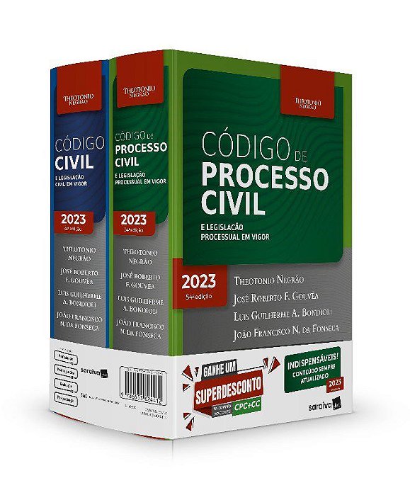 Livro Combo Tn: Codigo Civil e Codigo Processo Civil - Negrao
