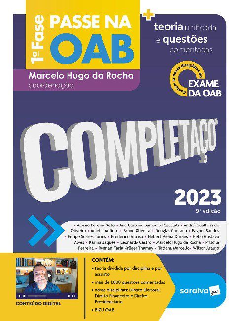 Livro Passe Na Oab 1 Fase - Completaco - Rocha