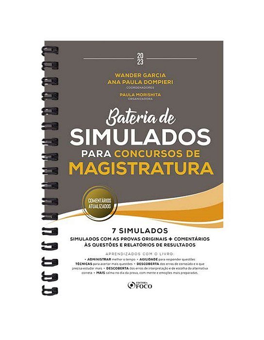 Livro Bateria de Simulados para Concursos de Magistratura - Garcia/ Dompieri