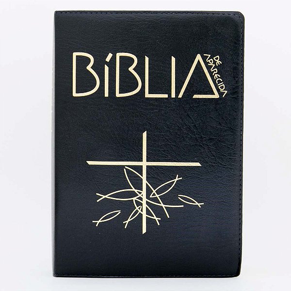 Livro Bíblia de Aparecida: Letra Grande  Preta