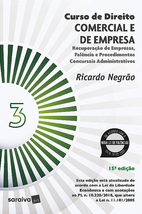 Livro Curso de Direito Comercial e de Empresa: Recuperacao de Empresas, Falencia - Negrao