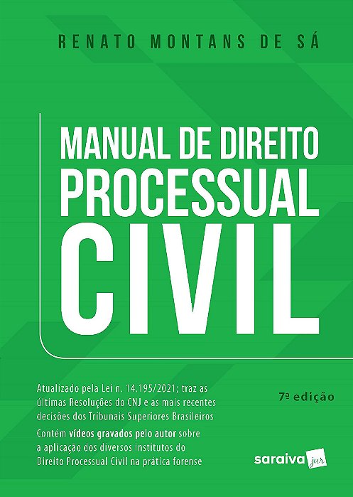 Livro Manual de Direito Processual Civil - Sa