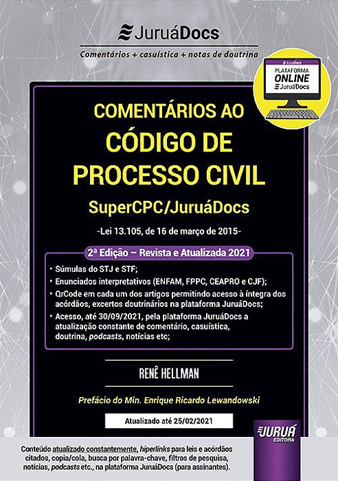 Livro Comentários ao Código de Processo Civil  Hellman