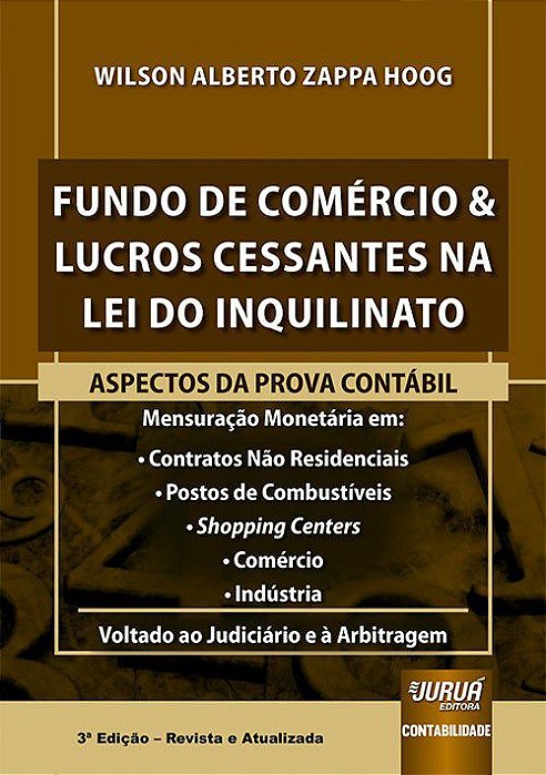 Livro Fundo de Comércio & Lucros Cessantes Na Lei do Inquilinato - Zappa - Juruá