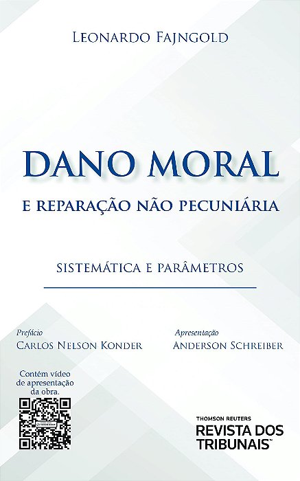 Livro Dano Moral e Reparação Nao Pecuniária  Fajngold